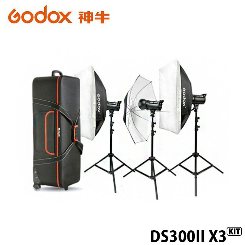 【EC數位】GODOX 神牛 DS300II X3 KIT 三燈套組 玩家棚燈2代 300瓦/110V 2.4G無線