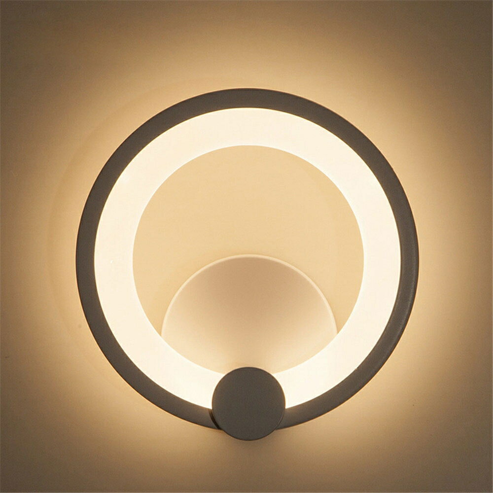 北歐現代簡約設計圓形LED壁燈 過道客廳樓梯走廊玄關辦公室個性創意臥室陽臺燈