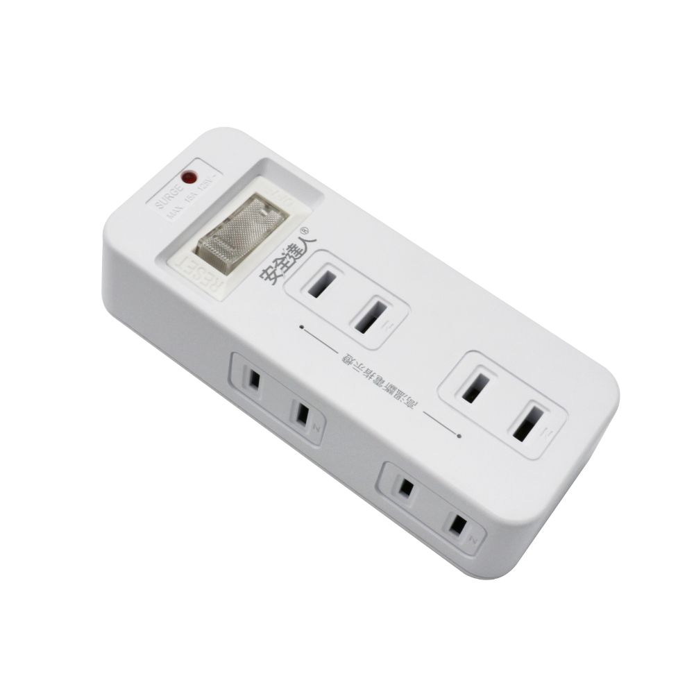安全達人 1開6插2P分接器（壁插) R-10L【全館免運】