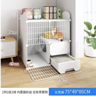 貓櫃貓籠子寵物貓櫃養貓咪室內貓舍免安裝圍欄別墅帶廁所家用摺疊 NMS小艾新品