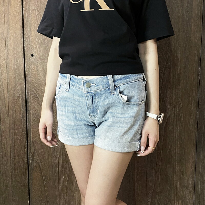 美國百分百【全新真品】Hollister Co. 牛仔短褲 女款 休閒 HCO 海鷗 短褲 淺藍 CB13
