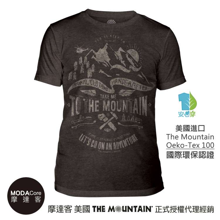 【摩達客】(預購) 美國The Mountain都會系列 帶我走 中性修身短袖T恤