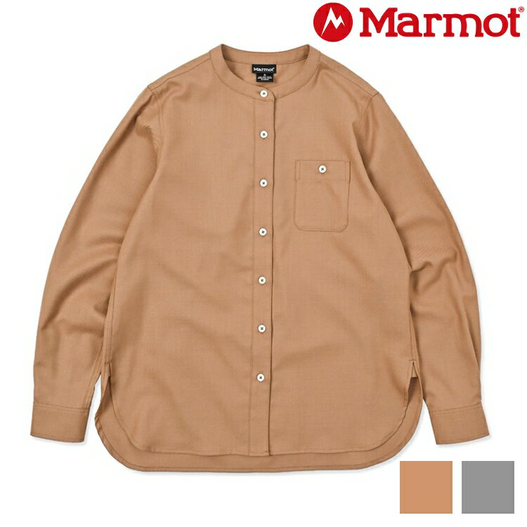 Marmot 土撥鼠 Minimal Merino Shirt 女款 美麗諾羊毛長袖無領襯衫 MTFW25WSH048