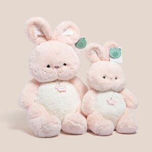 公仔抱枕娃娃 可愛風粉色兔子公仔超柔軟布娃娃玩偶床上兔抱枕兒童女孩毛絨玩具