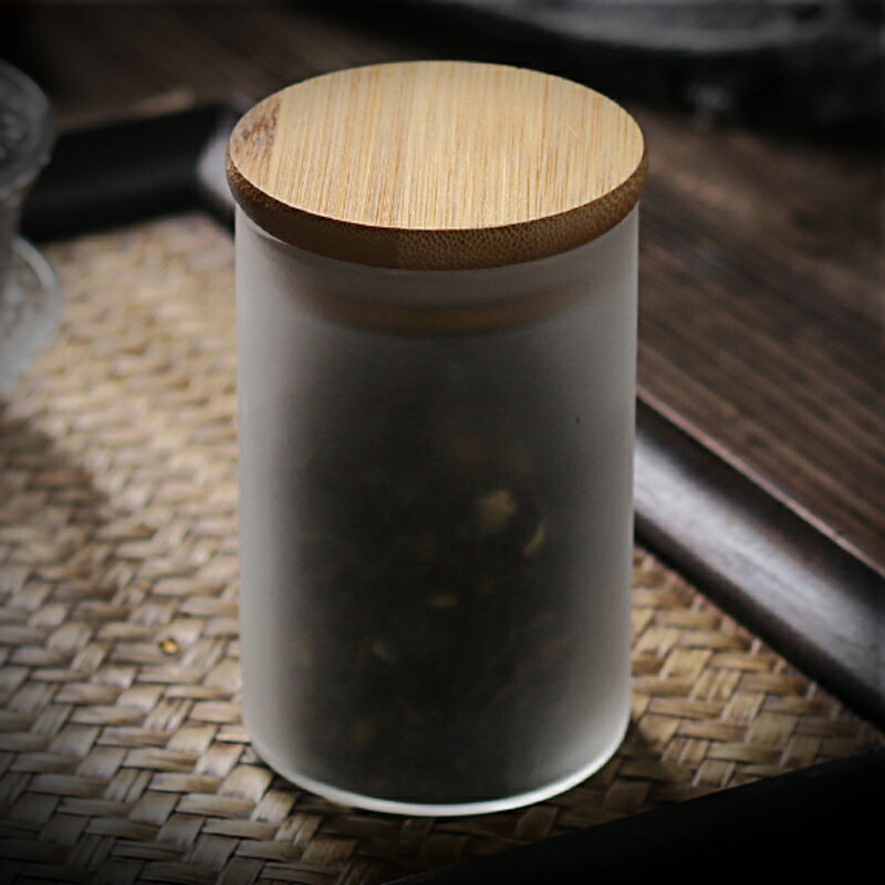 輕奢云霧玻璃茶葉罐便攜密封罐茶葉包裝盒子小號茶罐家用裝存茶罐