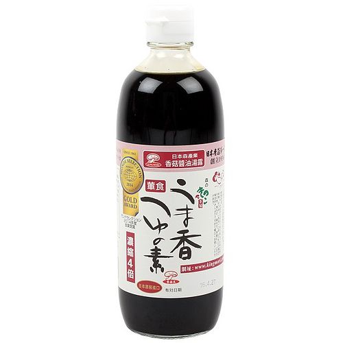 [哈日小丸子]日本森產業香菇王-香菇醬油湯露(葷食/500ml)