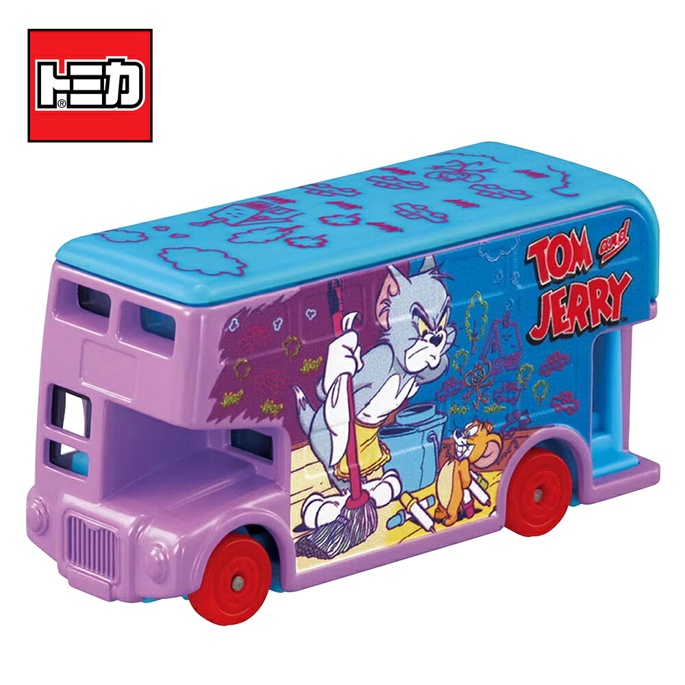 【日本正版】Dream TOMICA SP 湯姆貓與傑利鼠 貨車 紫色款 玩具車 Tom and Jerry 多美小汽車 - 959137