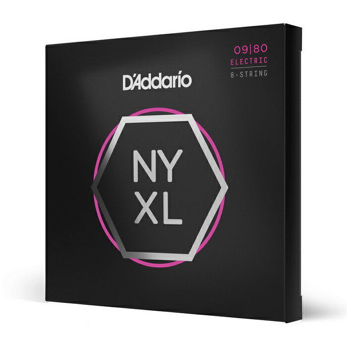 公司貨 Daddario NYXL0980 (09-80) 8弦 Nickel Wound 電吉他套弦【唐尼樂器】