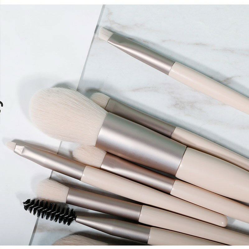 迷你8件刷具【G041】台灣出貨 居家  旅行刷具組 隨身刷具 迷你旅行化妝刷套裝 超柔軟學生眼影腮紅隨身全套化妝刷 4