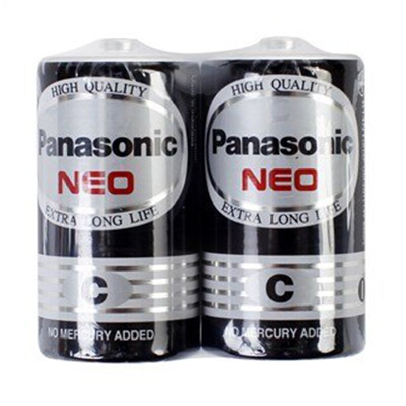 國際牌 Panasonic 2號 C 電池 碳鋅電池 黑色 2入 /組