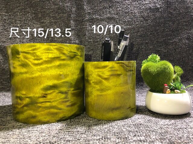 金絲楠大葉楠木筆筒創意手工製作小清新學生桌面收納辦公桌面收納1入