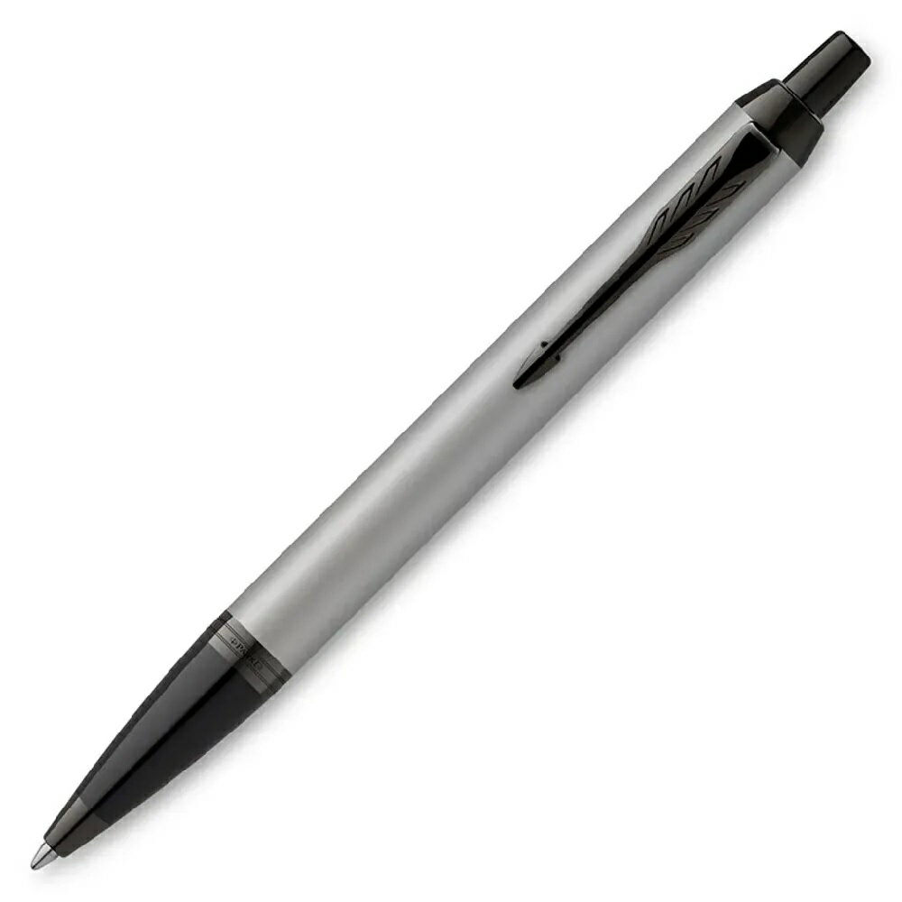 PARKER 派克 新IM 經典系列 內斂灰原子筆+磁性名片盒禮盒 1