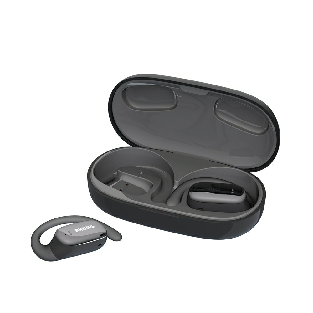 【兩色任選】PHILIPS 飛利浦 22H長續航開放式真無線運動耳機 藍芽耳機 黑/白 1