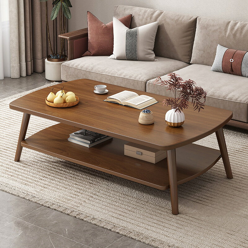 免運費/免關稅 茶幾桌客廳家用小戶型沙發茶桌中式實木出租屋用創意簡易折疊桌子