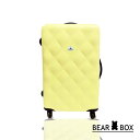 BEAR BOX 水漾菱格ABS 霧面24吋旅行箱 / 行李箱