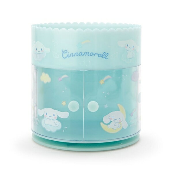 【震撼精品百貨】大耳狗 Cinnamoroll~日本Sanrio三麗鷗 大耳狗圓形塑膠旋轉化妝品架(藍雲朵款)*50533