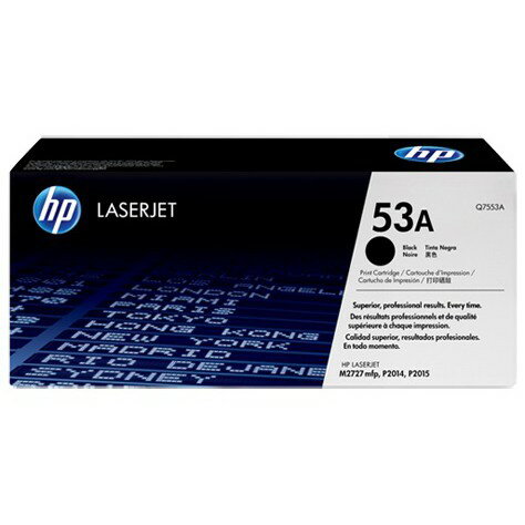【領券優惠折300】 HP 53A 黑色原廠LaserJet碳粉匣(Q7553A) For HP LaserJet P2015/M2727