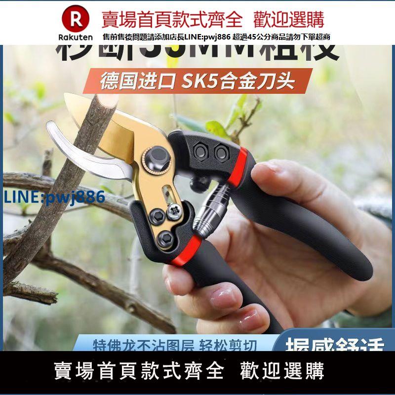 【高品質超低價】德國進口sk5強力園藝剪不銹鋼省力修剪枝果樹粗枝樹枝專用剪子【注意！下單滿299出貨】