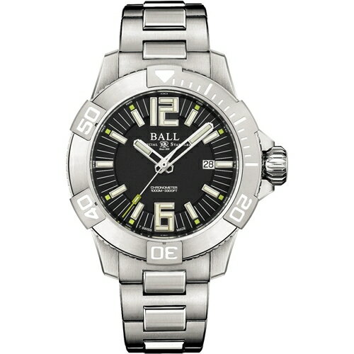 BALL 波爾錶 Engineer Hydrocarbon系列 1000米潛水錶(DM3002A-SC-BK)-42mm-黑麵鈦鋼帶【刷卡回饋 分期0利率】【APP下單點數13倍送】