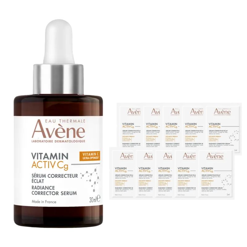 Avene雅漾 極光C亮白特潤精萃超值特惠組(30ml+2ml*10)【德芳保健藥妝】