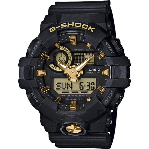 【東洋商行】免運 CASIO 卡西歐 G-SHOCK 獨特設計數位雙顯錶 GA-710B-1A9DR 原廠公司貨 附保證卡 保固期一年