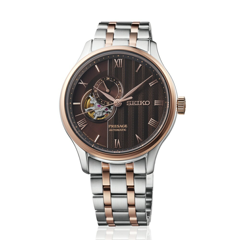 送禮首選★SEIKO精工 PRESAGE機械錶 日式庭園鏤空機械錶41.8㎜ 4R39-00W0L SSA466J1 附提袋SK005【全館滿額折價★APP下單點數4倍送】線上購買享_實體門市同步服務