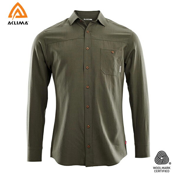 挪威[ACLIMA] LeisureWool Woven Woolshirt M / 歐洲製男款美麗諾羊毛長袖襯衫《長毛象休閒旅遊名店》