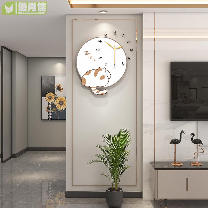 現代簡約鐘表家用靜音客廳裝飾時鐘掛墻個性創意DIY兒童掛鐘