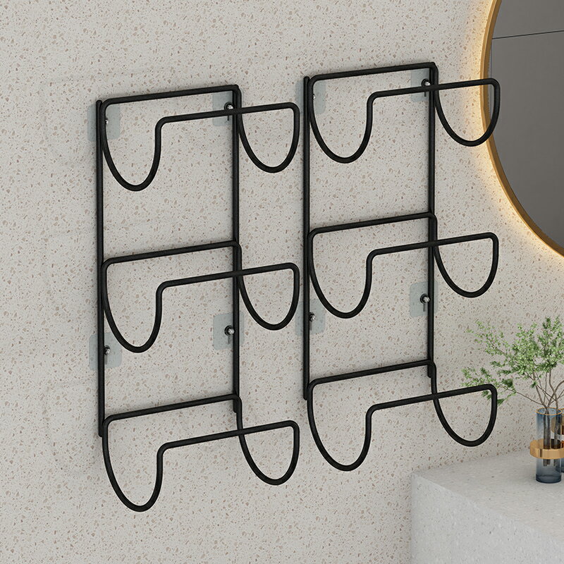 毛巾架掛鉤式衣架浴室衛生間晾衣架免打孔廁所浴巾架廚房毛巾桿 4