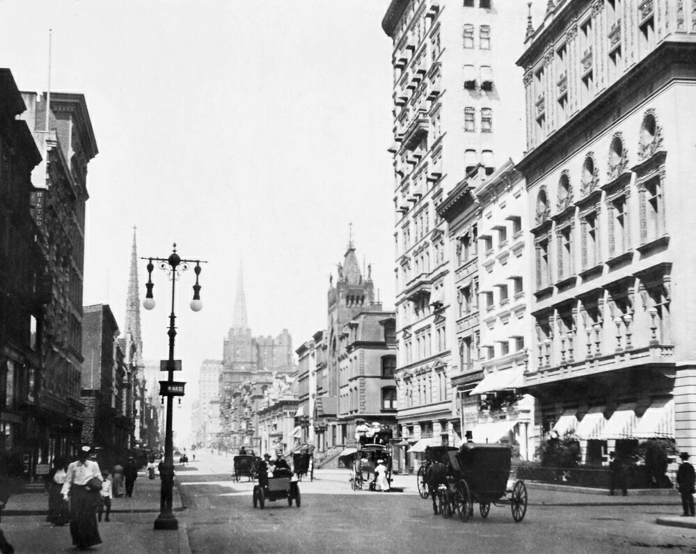 Posterazzi: New York Fifth Avenue Nview Of Fifth Avenue In New York ...