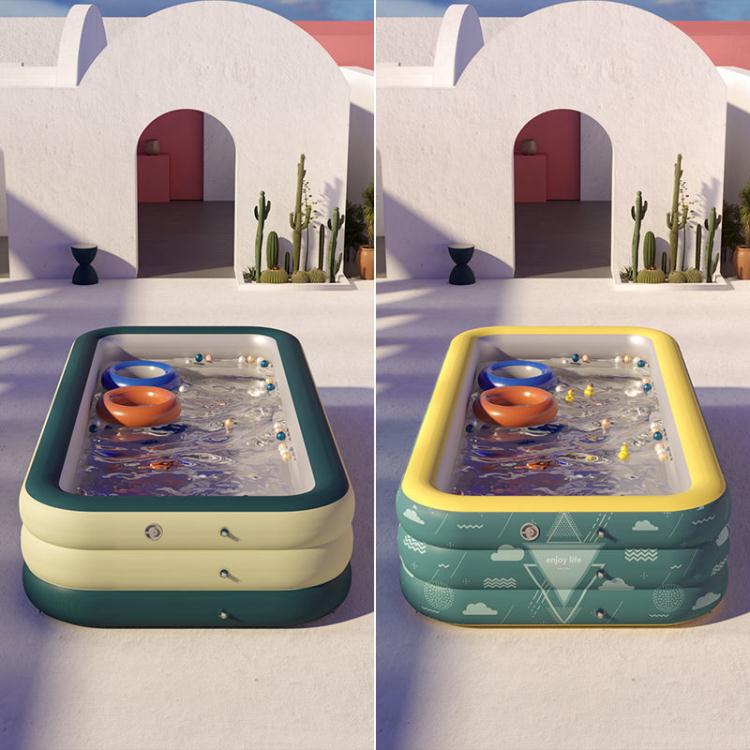 充氣泳池 兒童游泳池家用無線充氣成人洗澡桶大型加厚折疊室內外小孩戲水池【摩可美家】