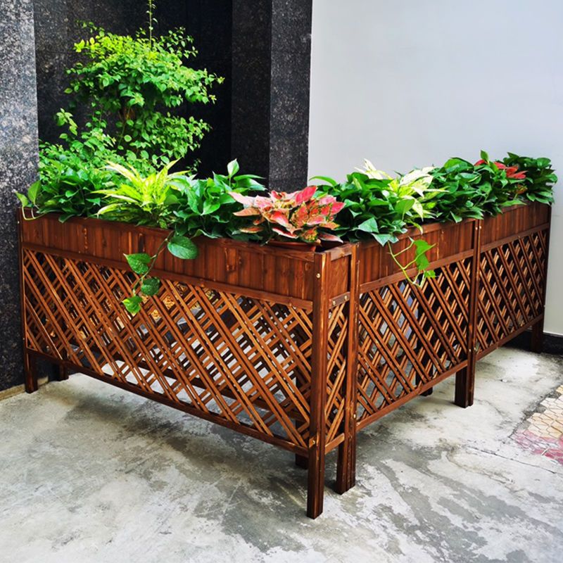 【最低價】【公司貨】防腐木柵欄室內室外木質欄柵裝飾陽臺花園戶外木花架餐廳隔斷圍欄 1