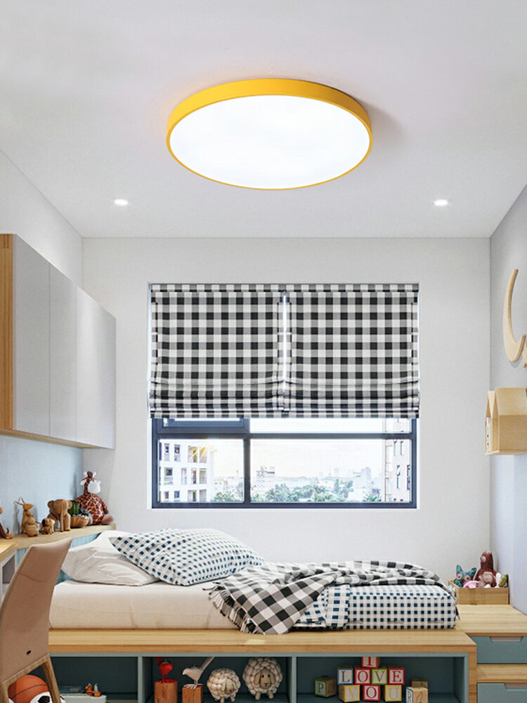 希維爾北歐現代簡約臥室吸頂燈個性創意溫馨臥室圓形LED吸頂燈