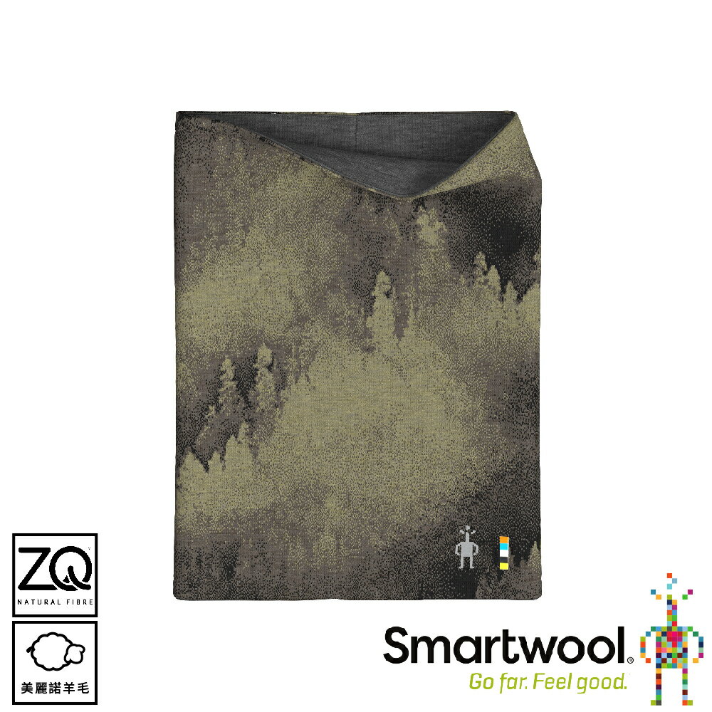 【SmartWool 美國 Thermal 美麗諾羊毛雙面兩用短頸套《霧森綠》】SW017071/圍脖/帽子/口罩/圍巾/眼罩