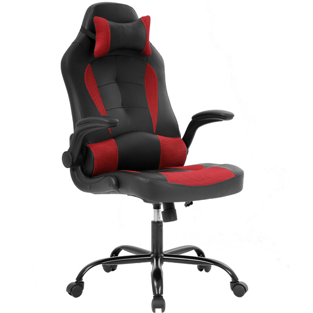 Gaming Chair Ergonomic High-Back Racing Style Office Chair Adjustable Headrest