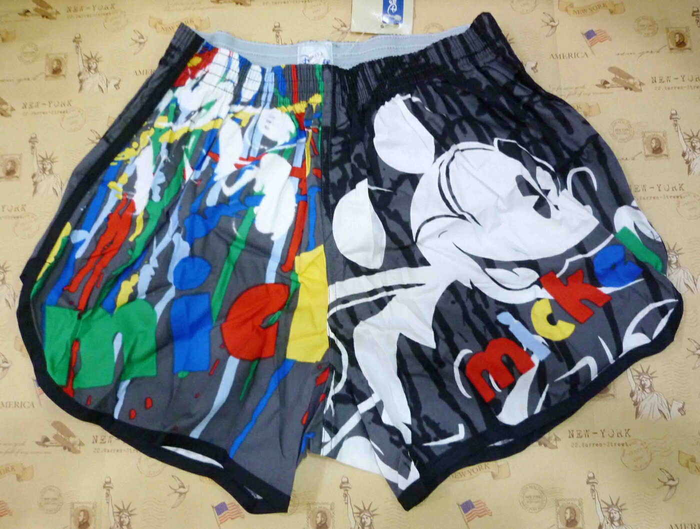【震撼精品百貨】Micky Mouse 米奇/米妮 DISNEY 平口褲-米奇與唐老鴨-黑 震撼日式精品百貨