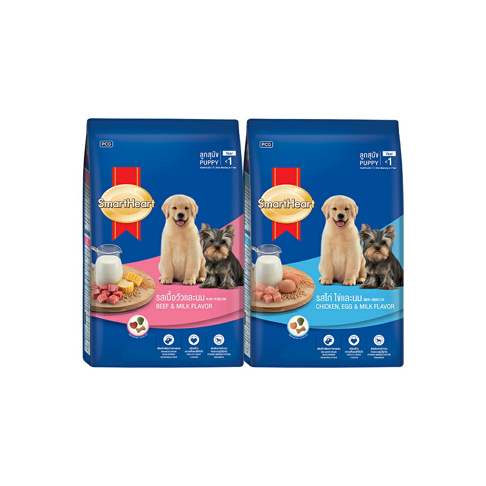 SmartHeart 慧心犬糧-多種口味選擇-幼犬配方 2.7kg 2