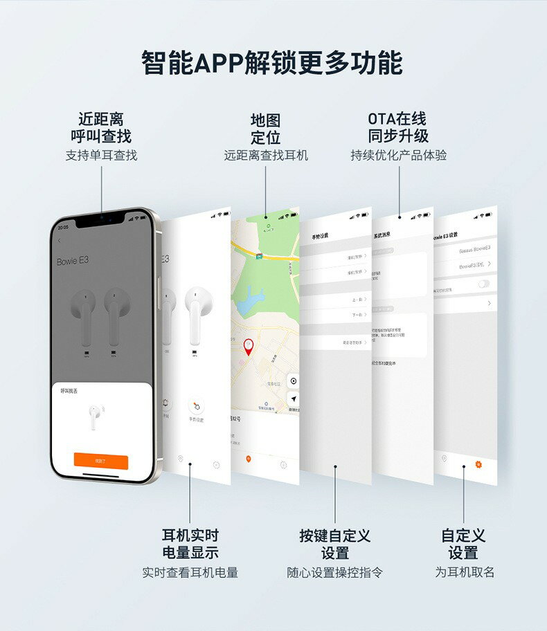 倍思Baseus TWS真無線藍牙耳機 Bowie E3入耳式防塵防水運動音樂無線耳機5.0 1