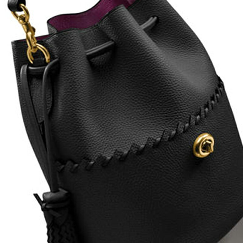 coach lora bucket bag black