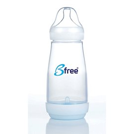 英國 Bfree-PP-EU防脹氣奶瓶 寬口徑 300ml【紫貝殼】