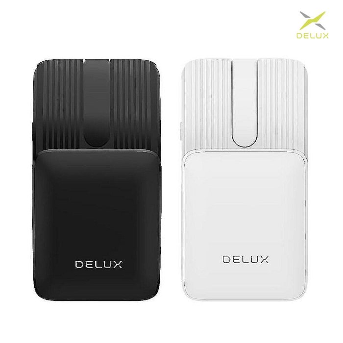 DeLUX MF10 Pro 輕巧摺疊滑鼠(含雷射筆功能) 迷你滑鼠 便攜滑鼠 辦公滑鼠 藍牙滑鼠 口袋滑鼠【APP下單4%點數回饋】