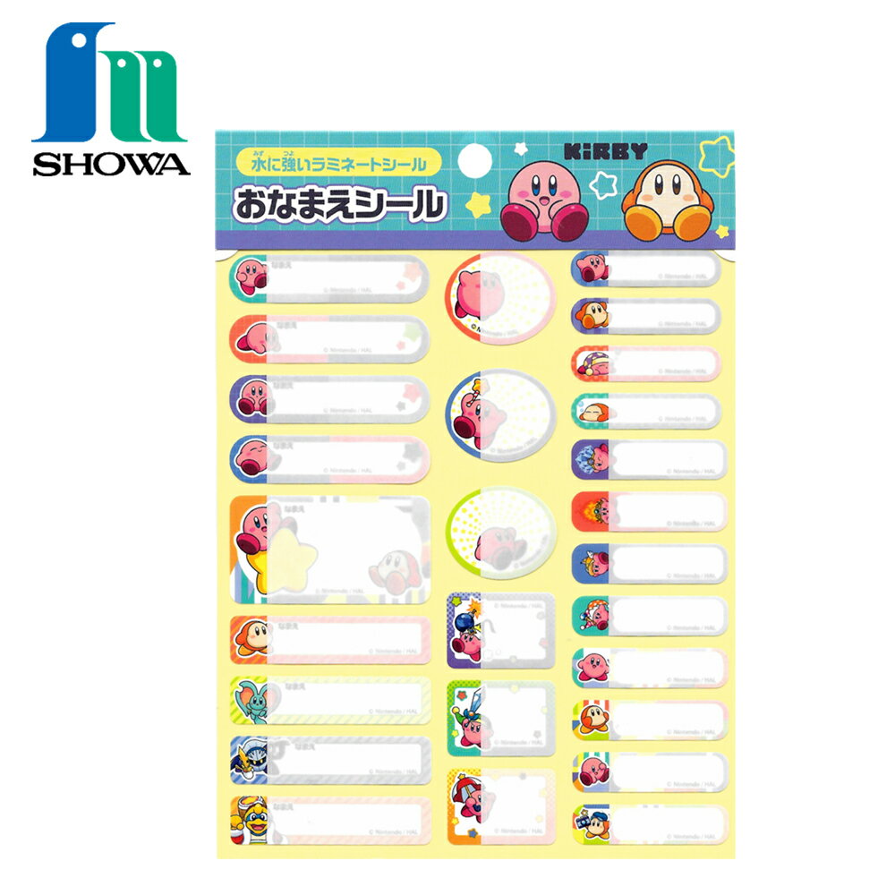 【日本正版】星之卡比 姓名貼紙 日本製 貼紙 手寫姓名貼紙 萬用貼紙 標籤貼紙 空白貼紙 瓦豆魯迪 卡比之星 Kirby - 576068