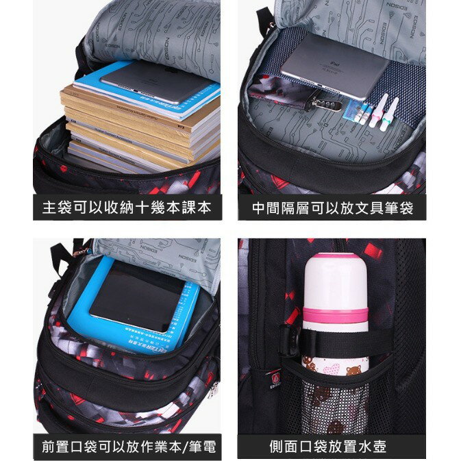 兒童雙肩書包 國小書包 兒童背包 國小1-6年級 護脊雙肩書包 防震減壓 蜘蛛人 蝙蝠俠 灌籃高手 恐龍 3