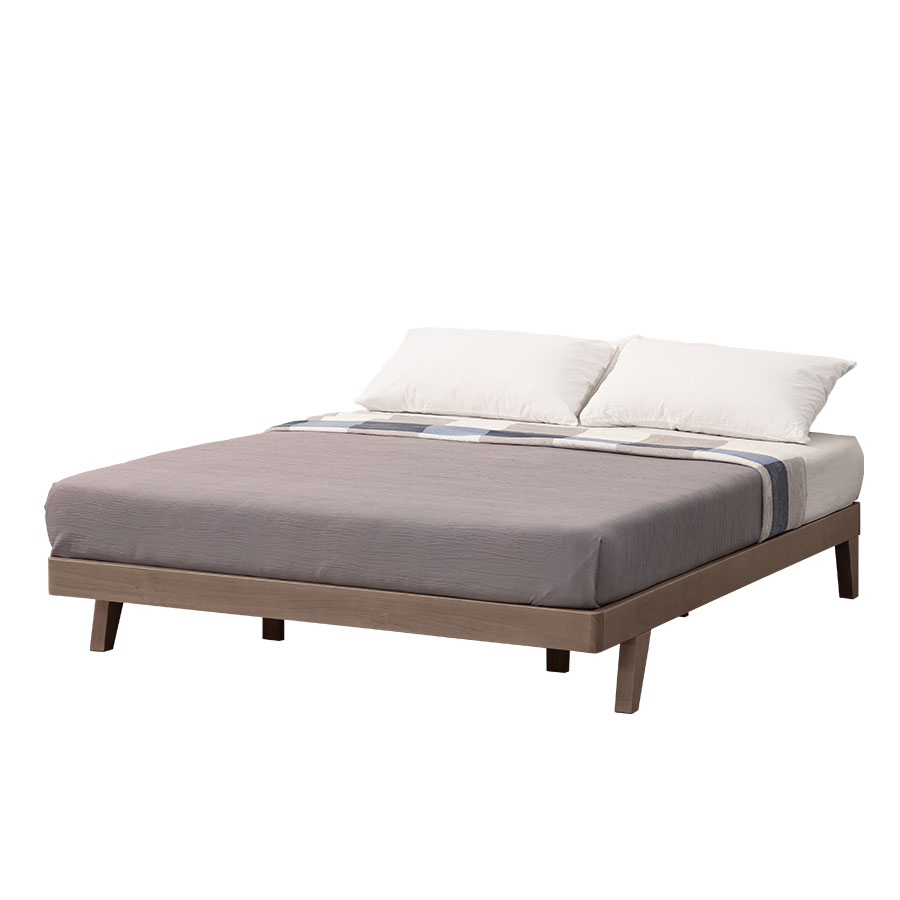 147艾森實木床底-5尺(灰橡色) 實木製造、低甲醛、標準雙人、雙人床架【myhome8居家無限】★APP下單享點數4% 2