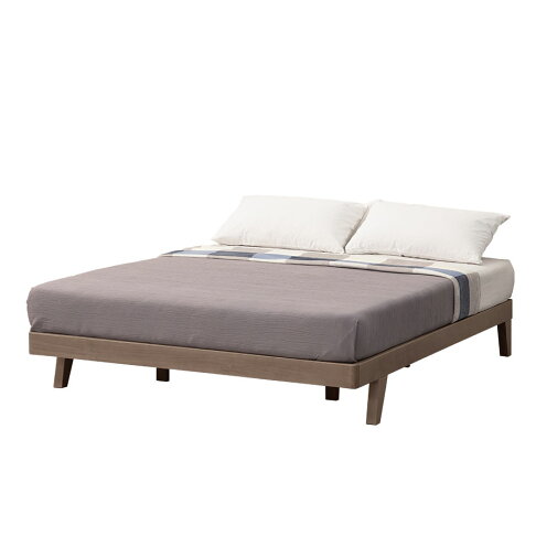 147艾森實木床底-5尺(灰橡色) 實木製造、低甲醛、標準雙人、雙人床架【myhome8居家無限】★APP下單享點數4% 2