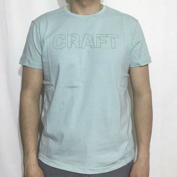 《台南悠活運動家》CRAFT 1905899 男 框線款T恤 湖綠