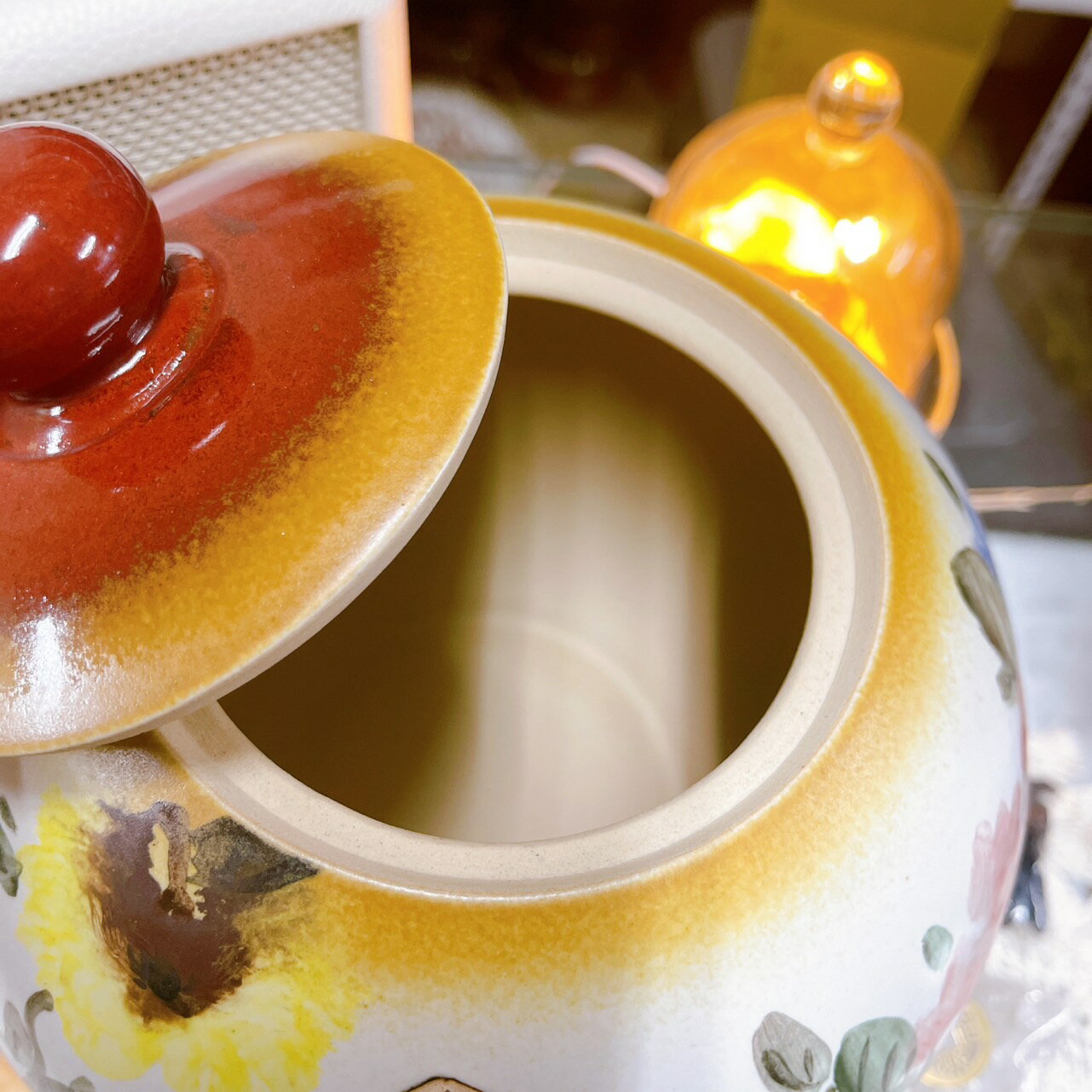 Sweet Heart 田芯開運精選 💯鶯歌陶瓷 手工製作 有蓋彩繪花開富貴 聚寶盆 套組 茶倉 系列 🇹🇼 台灣 5