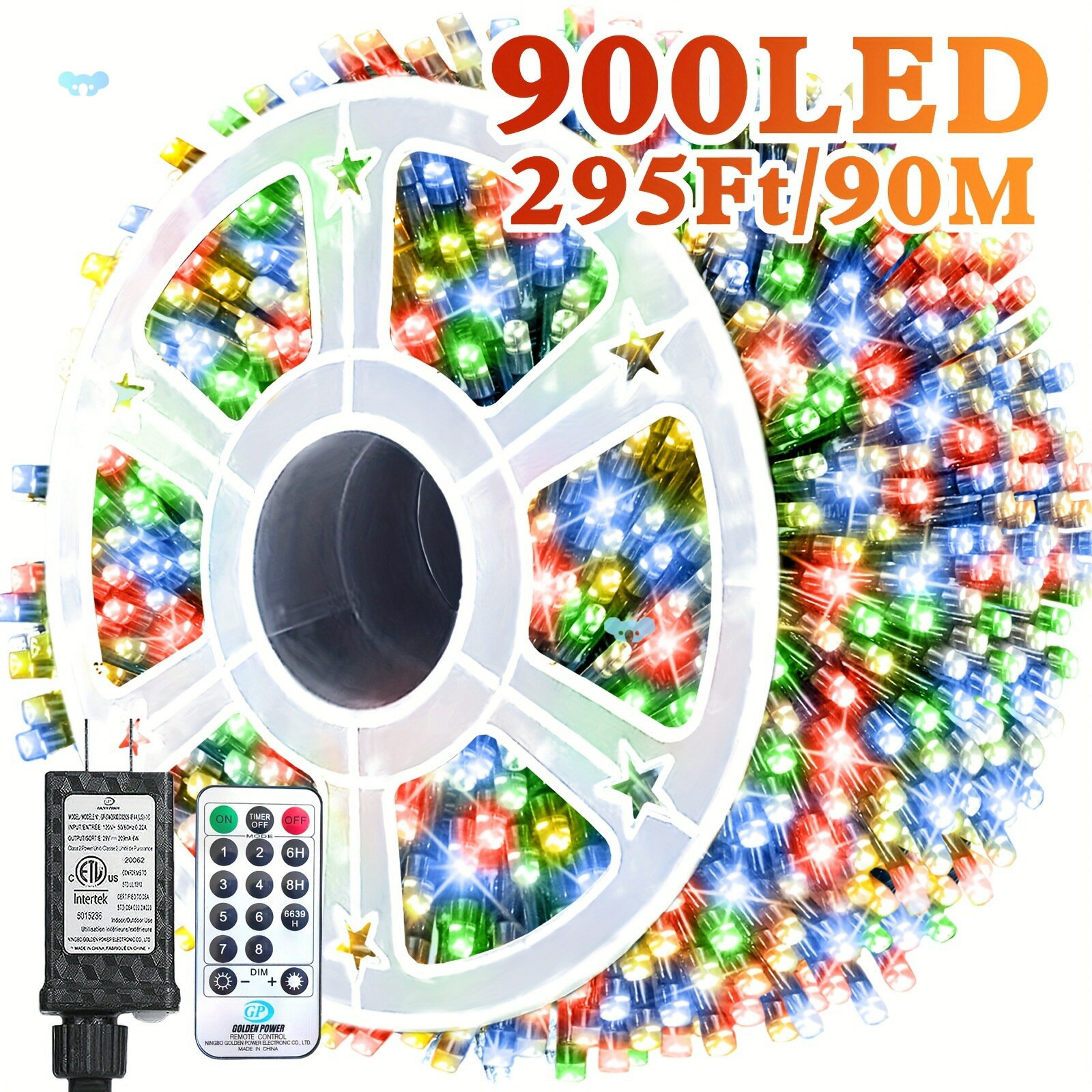 301FT Christmas Twinkle Lights Outdoor, Xmas String Lights
