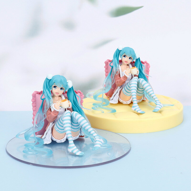 櫻花初音 靠枕 坐姿 唯大底座 動漫手辦 模型 POP袋裝