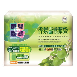 家簡塵除 500g檸檬香氛清潔垃圾袋-中【愛買】